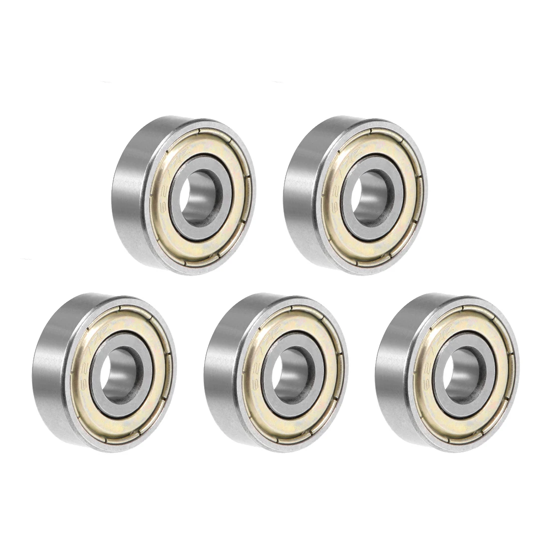 

uxcell 627ZZ Deep Groove Ball Bearing 7x22x7 mm Double Shielded Chrome Bearings 5pcs