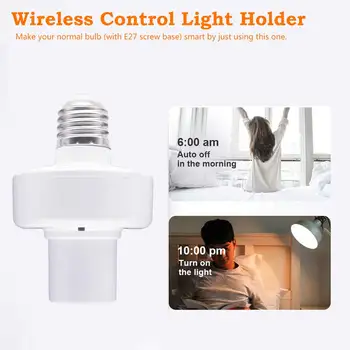 

Wifi Remote Control Light Head 433 MHz Wireless Control Light Holder E27 Universal WiFi Light Lamp Bulbs Holder Smart Home