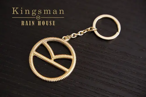 Фильм Kingsman золотой круг Секретная служба Косплей-очки солнцезащитные очки ожерелье подвеска брелок - Цвет: Keyring