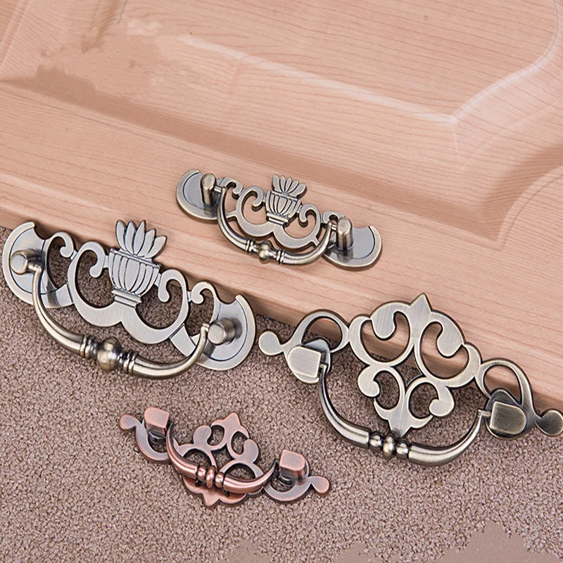 Антикварная ручка для дверей шкафа роскошный ящик Невидимая мебельная фурнитура