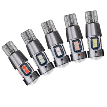 

GrandEver 2PCS W5W led Turn signal Light T10 led 194 Bulb 3030 10SMD Car Accessories Reading Lamp License Plate Lights For 12V