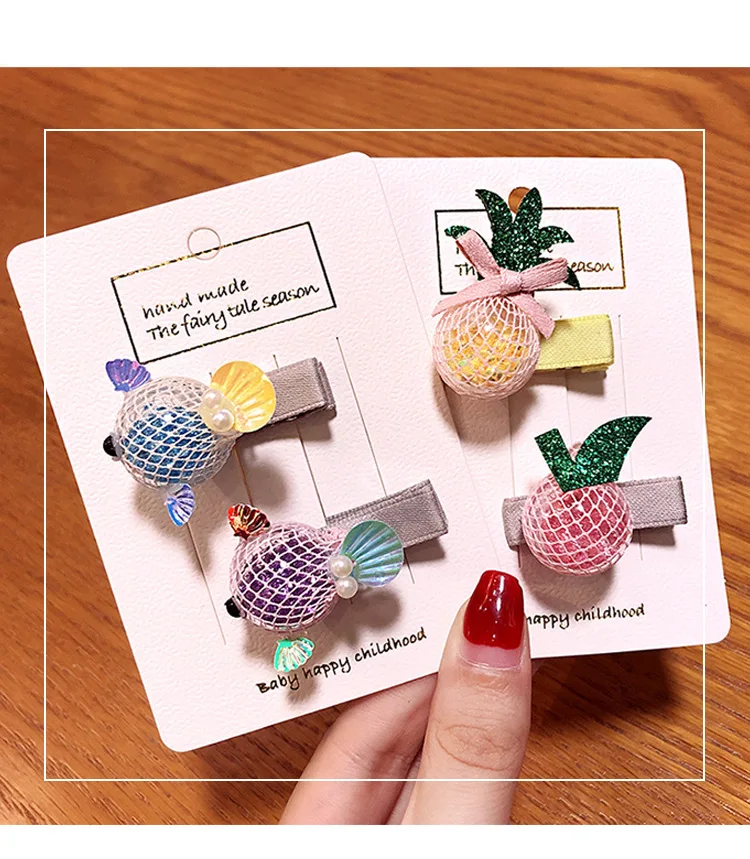 Мульти-стиль Лук Цветочные Шпильки заколки для волос Детские аксессуары милый девичий аксессуар для волос мультяшная заколка для волос пружинный зажим