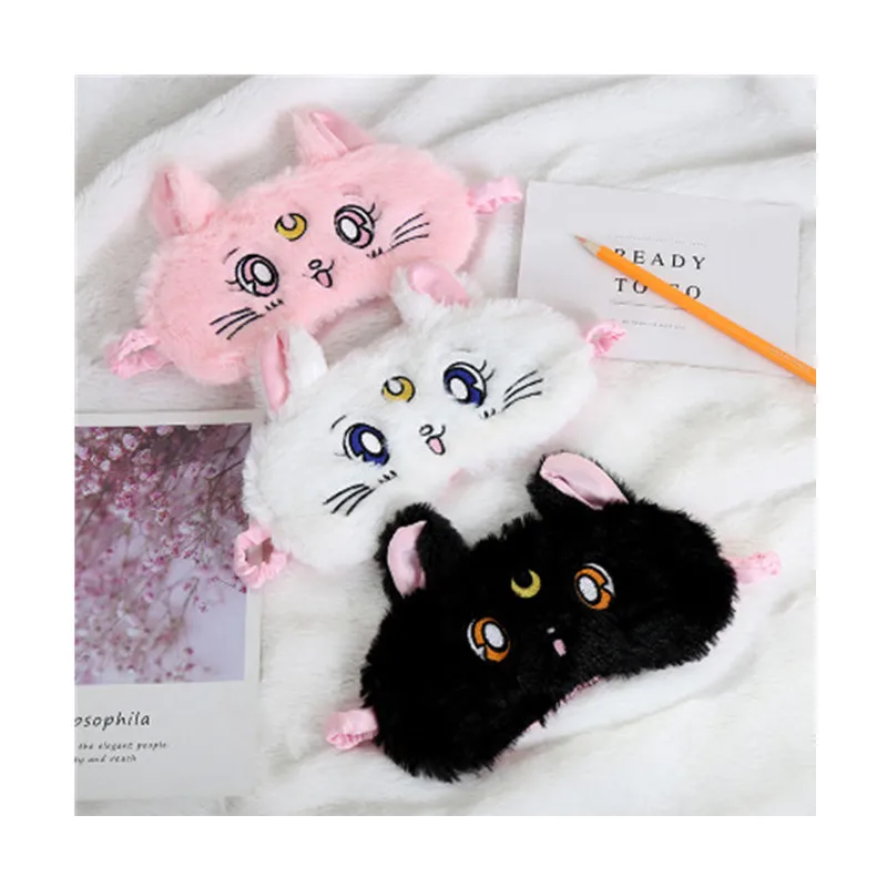 

2019 Cute 3D Cat Sleep Mask Soft Natural Sleeping Eye Mask Eyeshade Cover Shade Eye Patch Portable Blindfold Travel Eyepatch