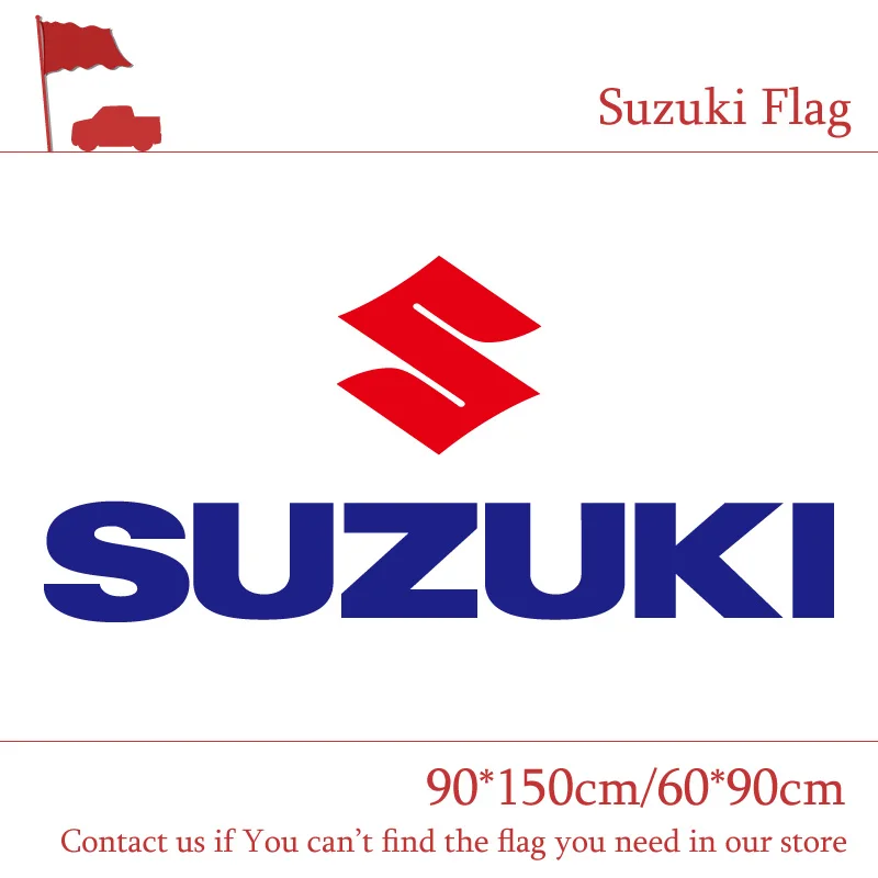 Suzuki Автомобильный флаг Suzuki Cycles мотор полиэстер 90*150 см 60*90 см Баннер