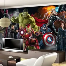 Пользовательские Настенные обои 3D человек-паук Marvel Мстители обои Капитан Америка фон настенная живопись