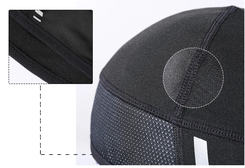 ARSUXEO Winter Fleece Cycling Cap Windproof Outdoor Sports MTB Bike Bicycle Hat Snow Skull Cap Helmet Liner For Man& Woman PT06