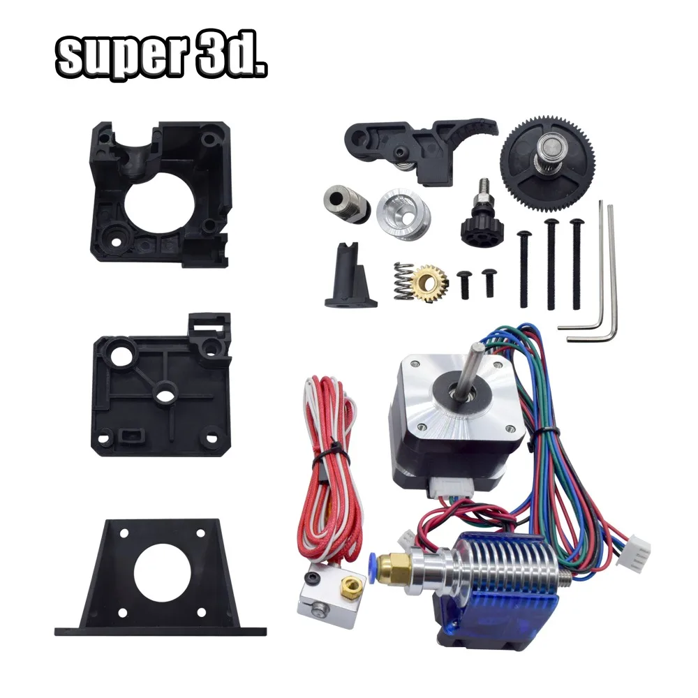 DIY Набор titan экструдер для рабочего стола FDM 3d принтер reprap E3D V6 J-head bowden 1,75 мм фидерный кронштейн для 3d принтера запчасти - Цвет: Titan 40H 24v V6
