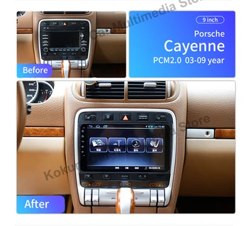 

Octa Core 4GB Ram 128GB ROM Android 10.0 GPS For Porsche Cayenne 2003-2009 9Inch Navigation 2Din Car Radio Multimedia Player