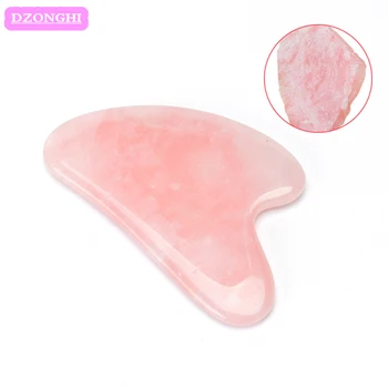 

Rose Stone Jade Gourd Sand Board Natural Stone Scraper Pressure Therapy Massage Tool Facial Neck Back Body Massage Relax