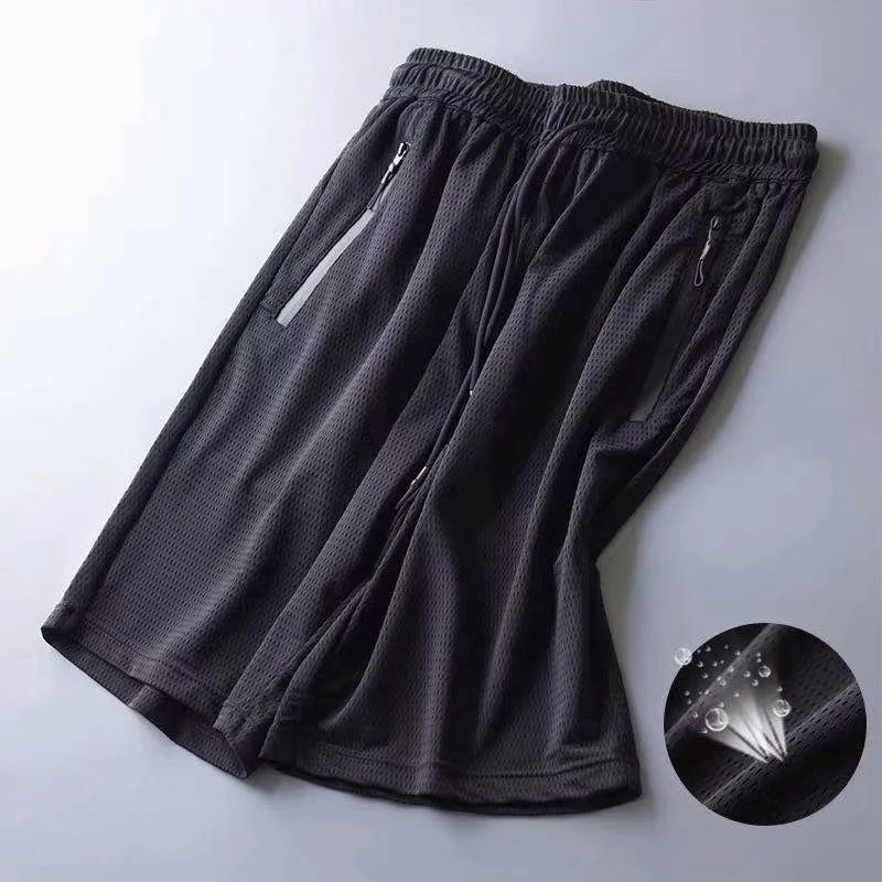 N hombres Ice Silks Pantalones Casual Ultra-Thin Pantalones deportivos de secado rápido transpirable aire acondicionado pantalones de gran tamaño para verano