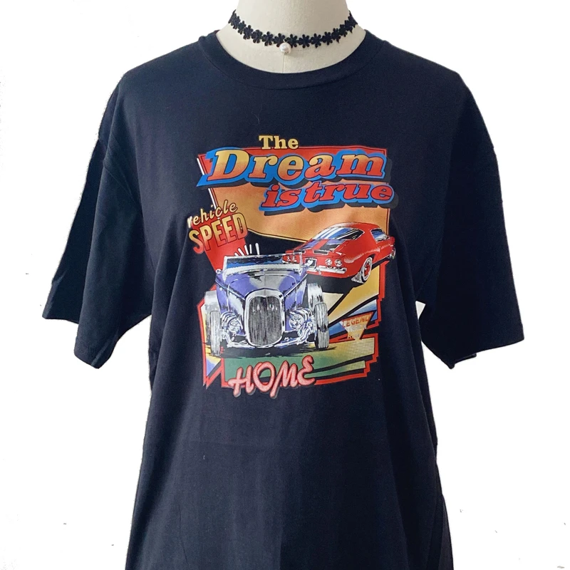 True Racing Car Printed T Shirt Women 