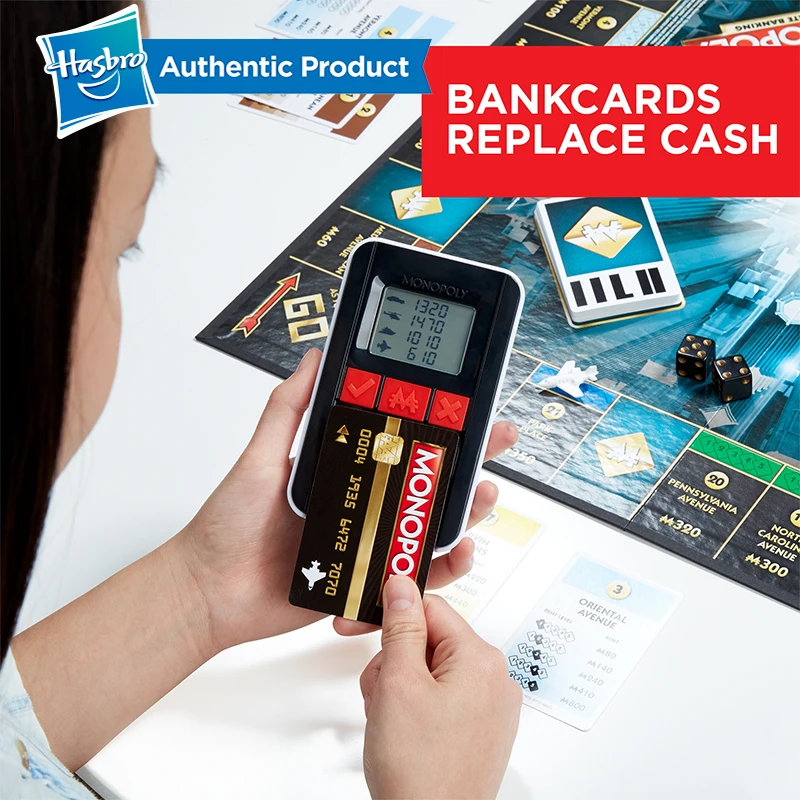 Hasbro The electronic Monopoly game Adult Family Gaming Together Popular Fans E-Banking Upgrade Chinese Version