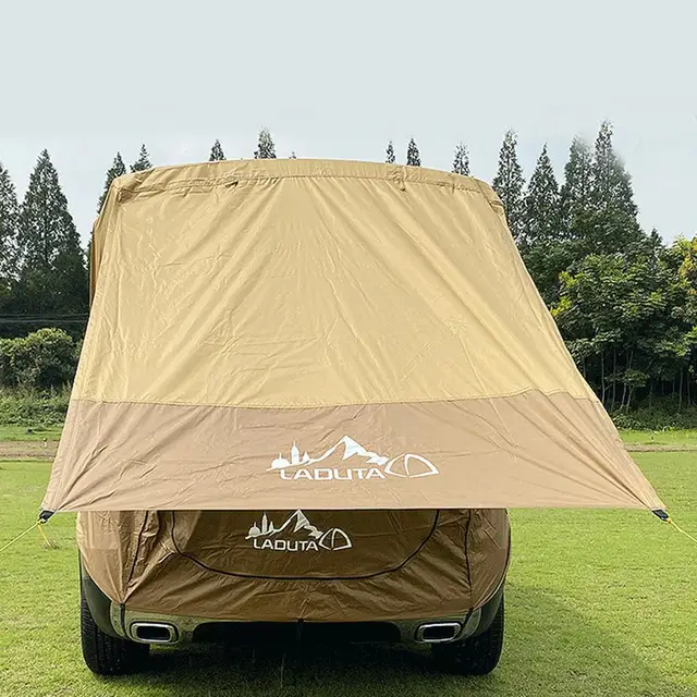 New 40X40X3cm Car Tent Trunk Sunshade Rainproof Outdoor Self-driving Tour Barbecue Camping Car Tail Extension Tent 2022 6