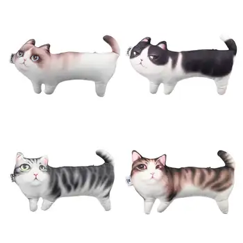 

Soft Plush 3D Cat Shape Pillow Toy Cushion Pad Adorable Funny Design Pillows Sofa Car Good Luck Decor Beckoning Cat