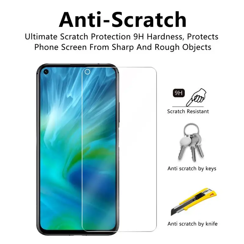 for huawei nova 5t glass protective Screen Protector on Nova5t 5 T T5 Tempered Glas huawei5t safety armored sheet film 1-3 pcs cell phone screen protector