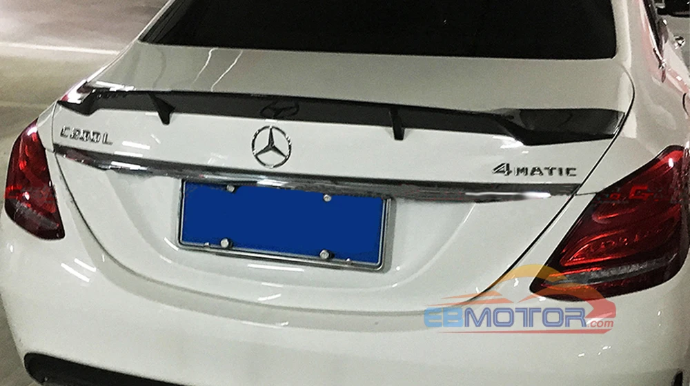 Реальный хвост из углеродного волокна спойлер крышки багажника для Mercedes Benz W205 седан 4D 15-16 M123