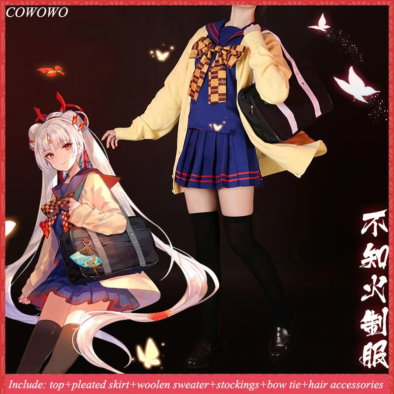 Аниме! Onmyoji Shiranui Милая повседневная одежда jk униформа косплей костюм Хэллоуин