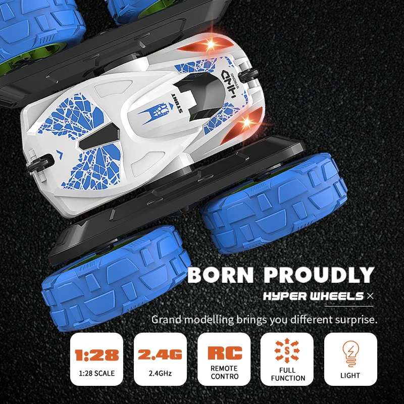 Hipac Радиоуправляемый трюковый автомобиль 15 минут 2 4G 4WD высокоскоростной 3D