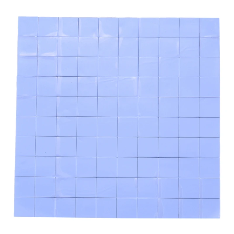 

HTHL-100x 10x10x1mm silicone thermal pad for conductive heat sink Insulation Pate, Blue