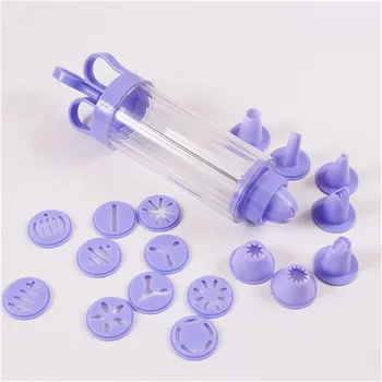 

Nozzles Icing Piping Cream Muffin Cake Decorators Decorating Tip Sets DIY Pastry Syringe Extruder Pen Spray Gun Head Cake Tools