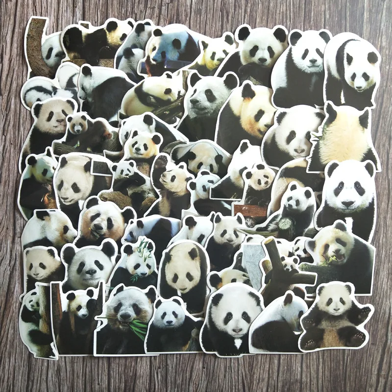 TD ZW 50 шт. Милая панда наклейка s для чемодана скейтборда ноутбука багажа холодильника телефона автомобиля Стайлинг DIY Наклейка