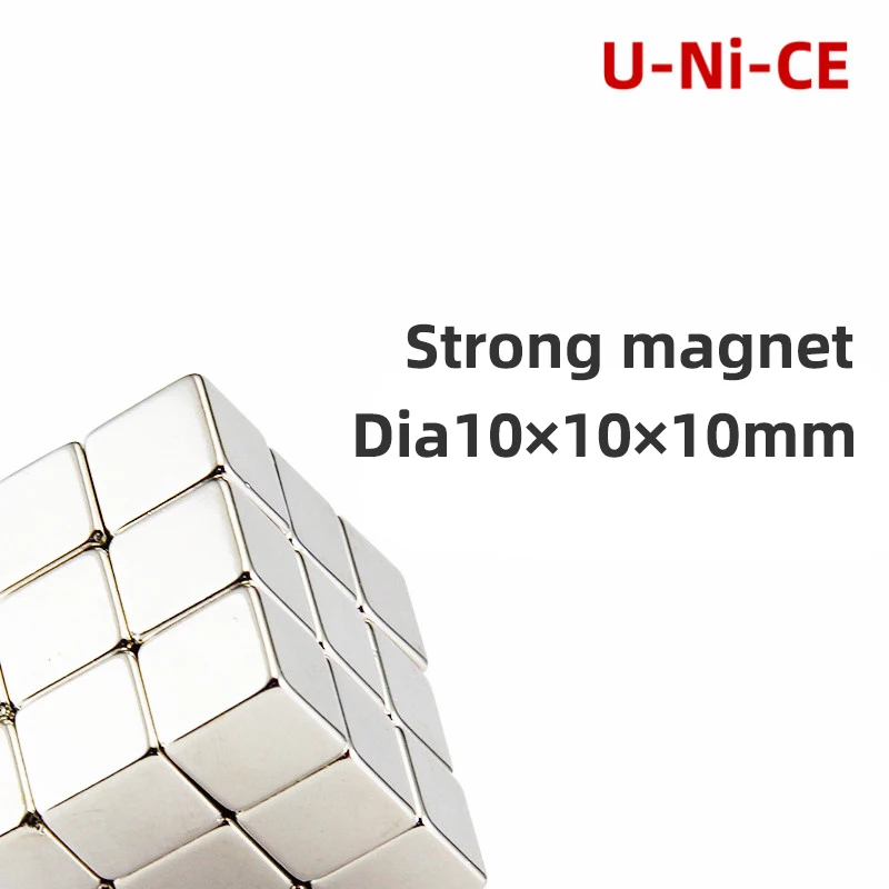

5/10pcs 10mm x 10mm x 10mm N35 Neodymium Magnet Block Rectangle Rare Earth Magnets 10 * 10 * 10mm