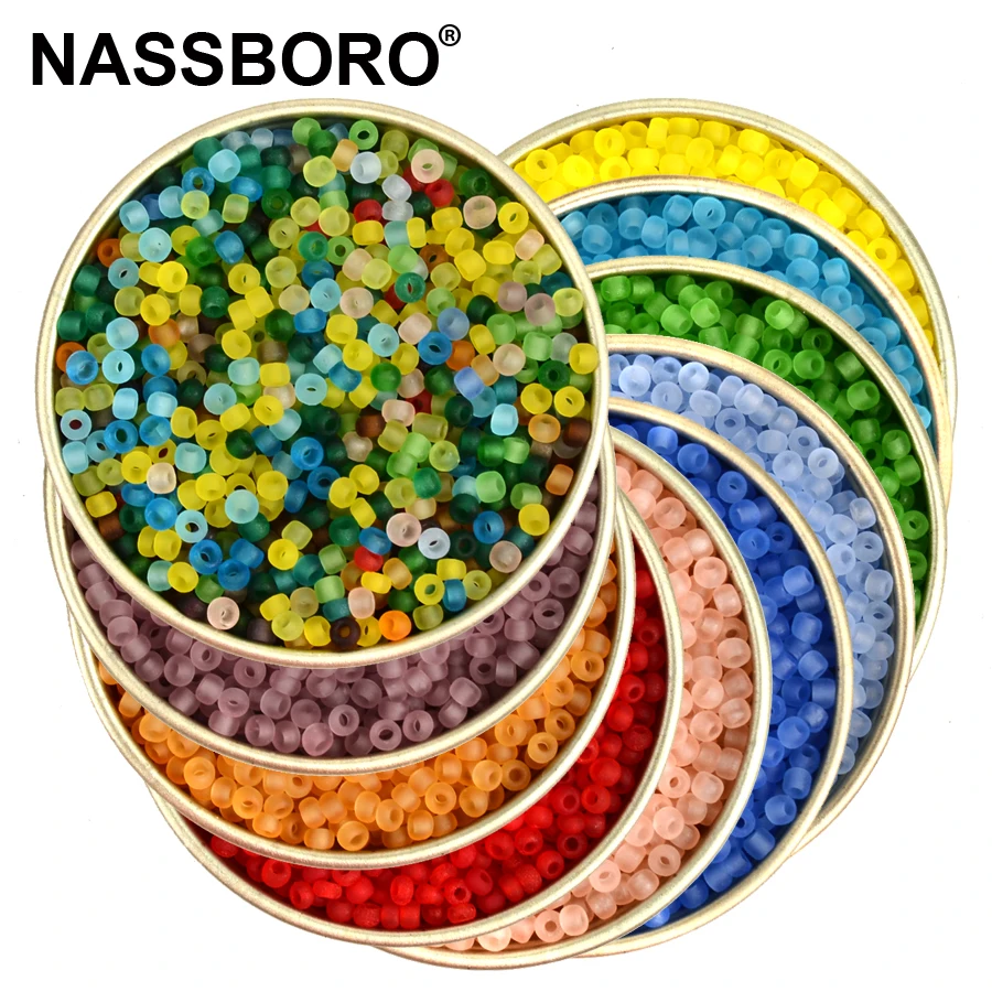 Approx.1000pcs 2 мм матовый прозрачный Чешский Стекло бусины для Подвески изготовления