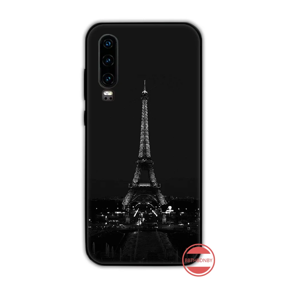 Eiffel Tower building  Paris Soft Shell Phone Case Capa Funda For Huawei P9 P10 P20 P30 Lite 2016 2017 2019 plus pro P smart huawei silicone case