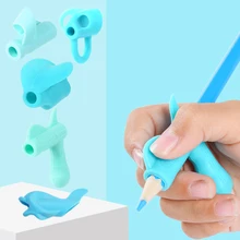 5 шт. карандаш для держания практики дельфин рыба коррекция осанки при письме устройство силиконовые держать ручка корректор для детей студентов