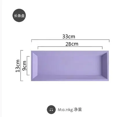 purple1 Tobs деревянный поднос для макарони ручной работы прямоугольник торт инструменты для вечерние украшения духи/макияж/ювелирные изделия хранения тарелка сладкий стол - Цвет: purple1