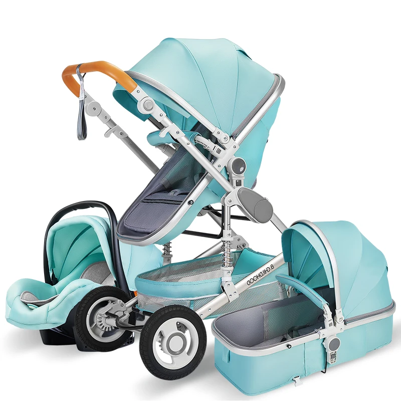 Luxury Baby Stroller High Landview 3 in 1 Baby Stroller Portable Pushchair Pram Comfort for Newborn