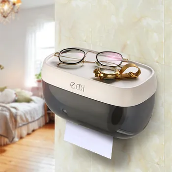 

Waterproof Toilet Paper Holders Strong Suction Cup Tissue Roll Paper Holder Box Wall Mounted Hanger Bathroom Kitchen Furniture