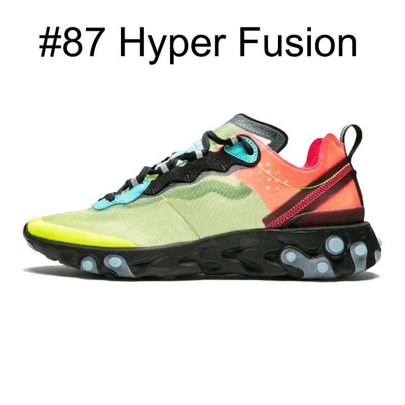 react element 87 55 Кроссовки для мужчин и женщин, антрацит, светильник, кость, тройной, черный, белый, красный, ORBIT, кроссовки, спортивные кроссовки, обувь