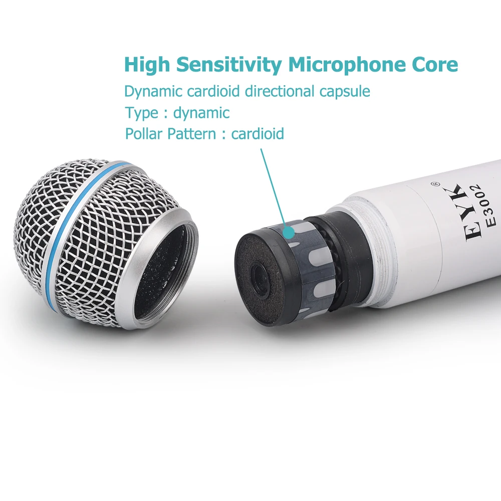 EYK E3002 Professional UHF Karaoke Wireless