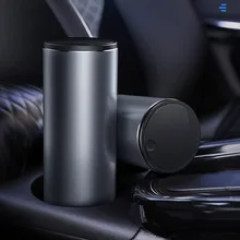 Автомобильный мусорный контейнер из сплава, автомобильный органайзер для хранения мусорного ведра, пепельница, Чехол-держатель для пыли, автомобильные аксессуары