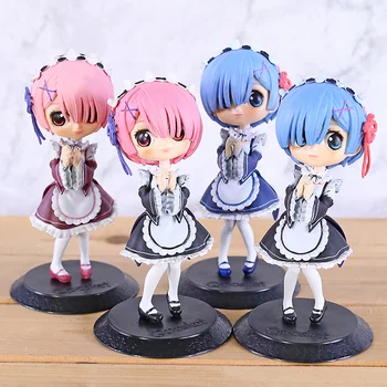 

Q Posket Ram Rem Dolls Re:zero Starting Life In Another World Q Version PVC Figure Collectible Toys