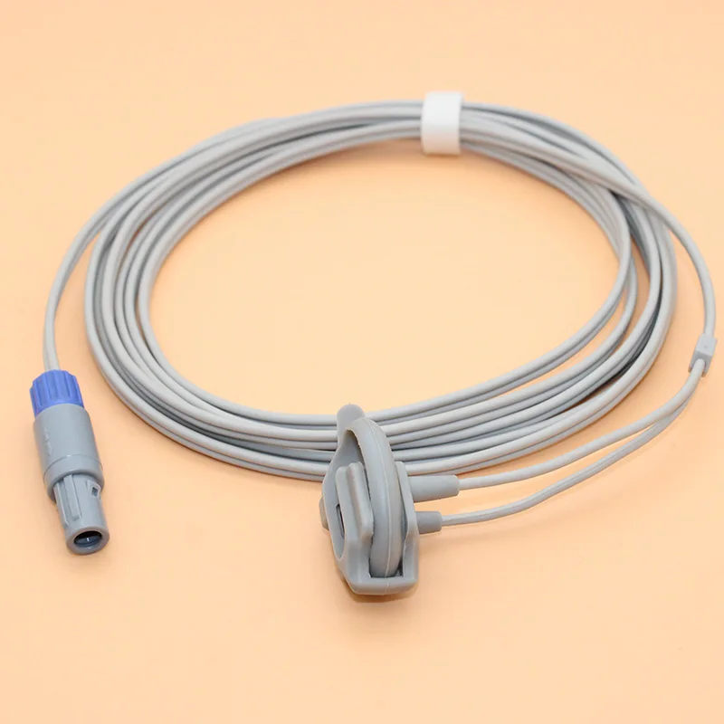 Compatible With Osen8000/B/C/D/E 9000A/B/C/D/E Patient Monitor 6p 40 Angle  Socket Digital PD Spo2 Sensor Cable for Adult/ Child