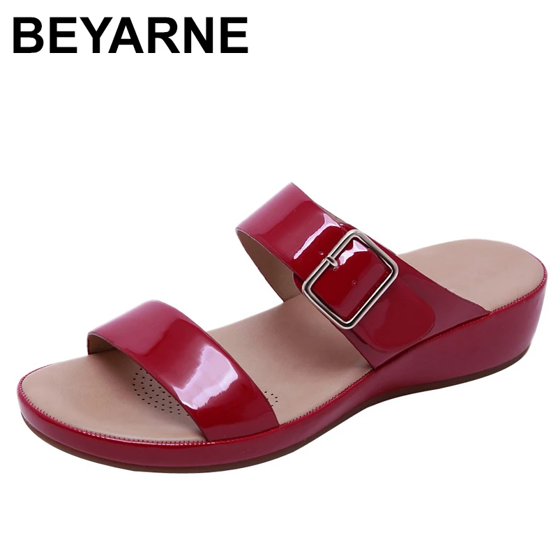 BEYARNEWomen Buckle Comfortable Orthopedic Bow Support Flip Flops Summer Casual Shoes Slip-On Slipper Fashion Hot OutdoorL019 | Обувь