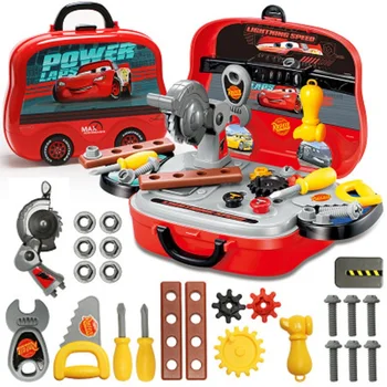 

Disney DS750A Genuine Car Story Action Character McQueen Children's Maintenance Toolbox Disassembly and Assembly Toy Set