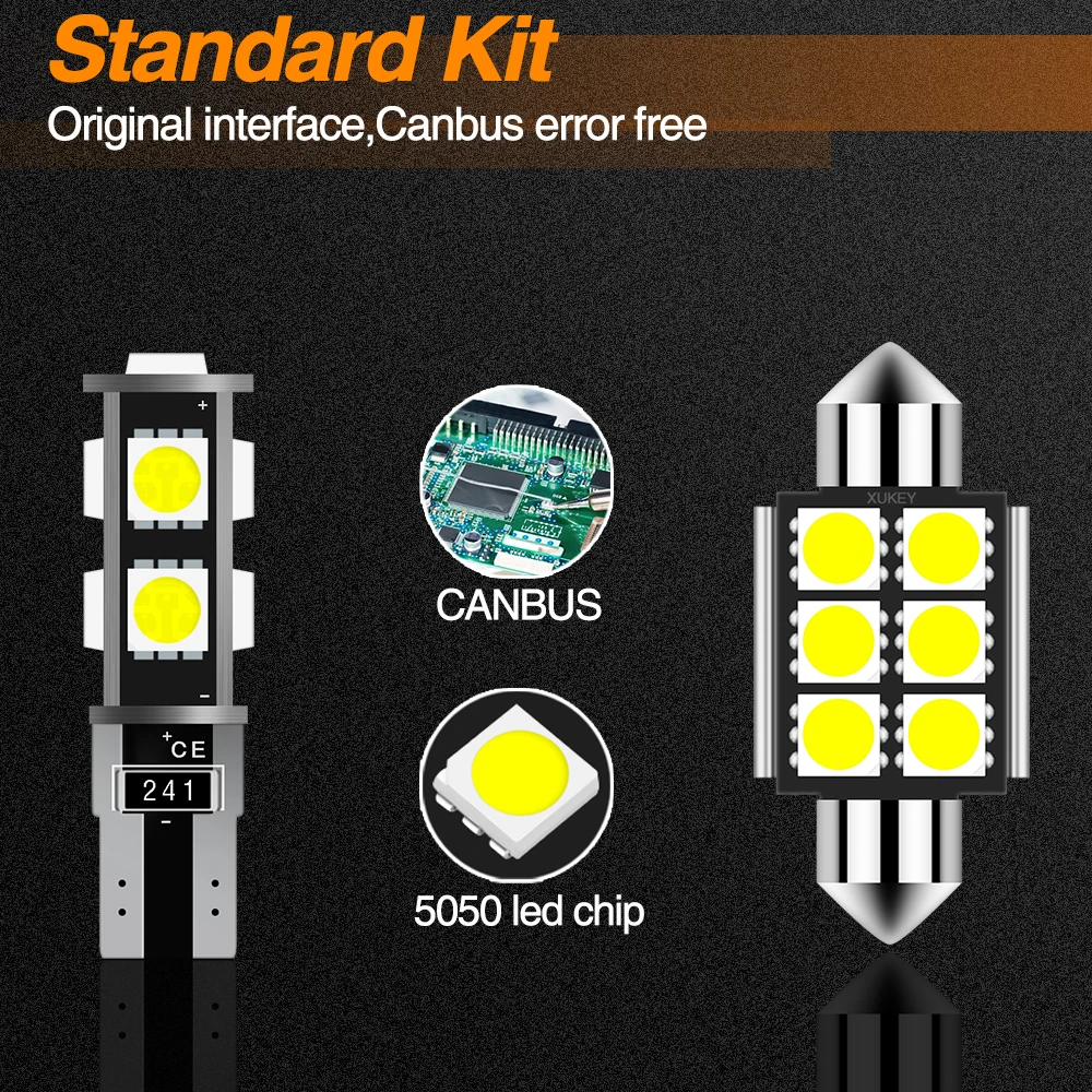 Xukey 10x автомобильный комплект внутреннего освещения светодиодный пакет для Mazda CX-5 CX5 CX 5 KF- карта багажника чтение купольная лампа набор ламп