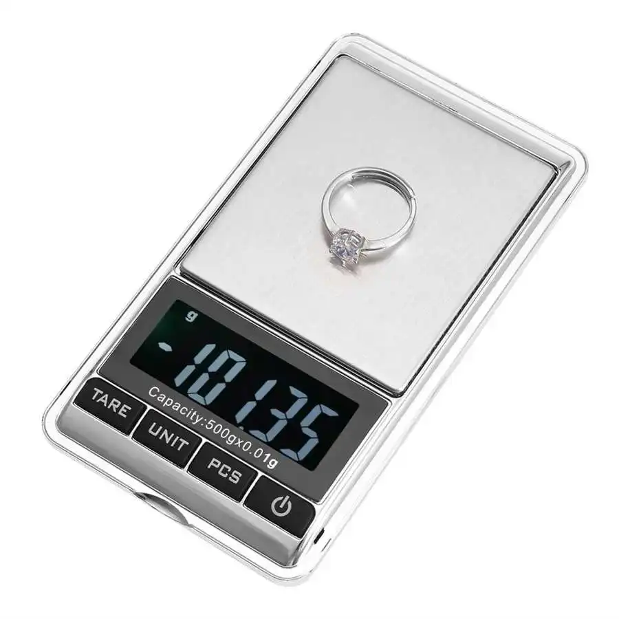 Electronic Digital Jewelry Scale Balance Gram 0.01/0.1g Accuracy for Gold Precision Mini Pocket Kitchen Weight | Украшения и