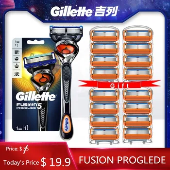 

Gillette Fusion Proglide Men Manual Shaver Razors Machine for Shaving Blades 5 Layer Cassettes With Replacebale Blade Razors