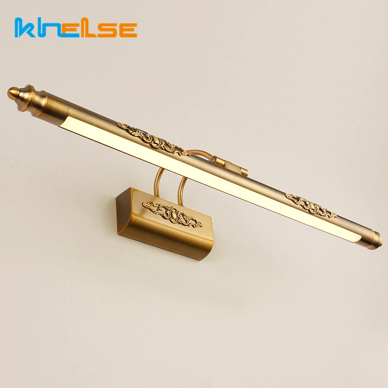 LED Wall Sconce Fixture Mirror Front Makeup Picture Light Adjustable Lamp Bronze 
