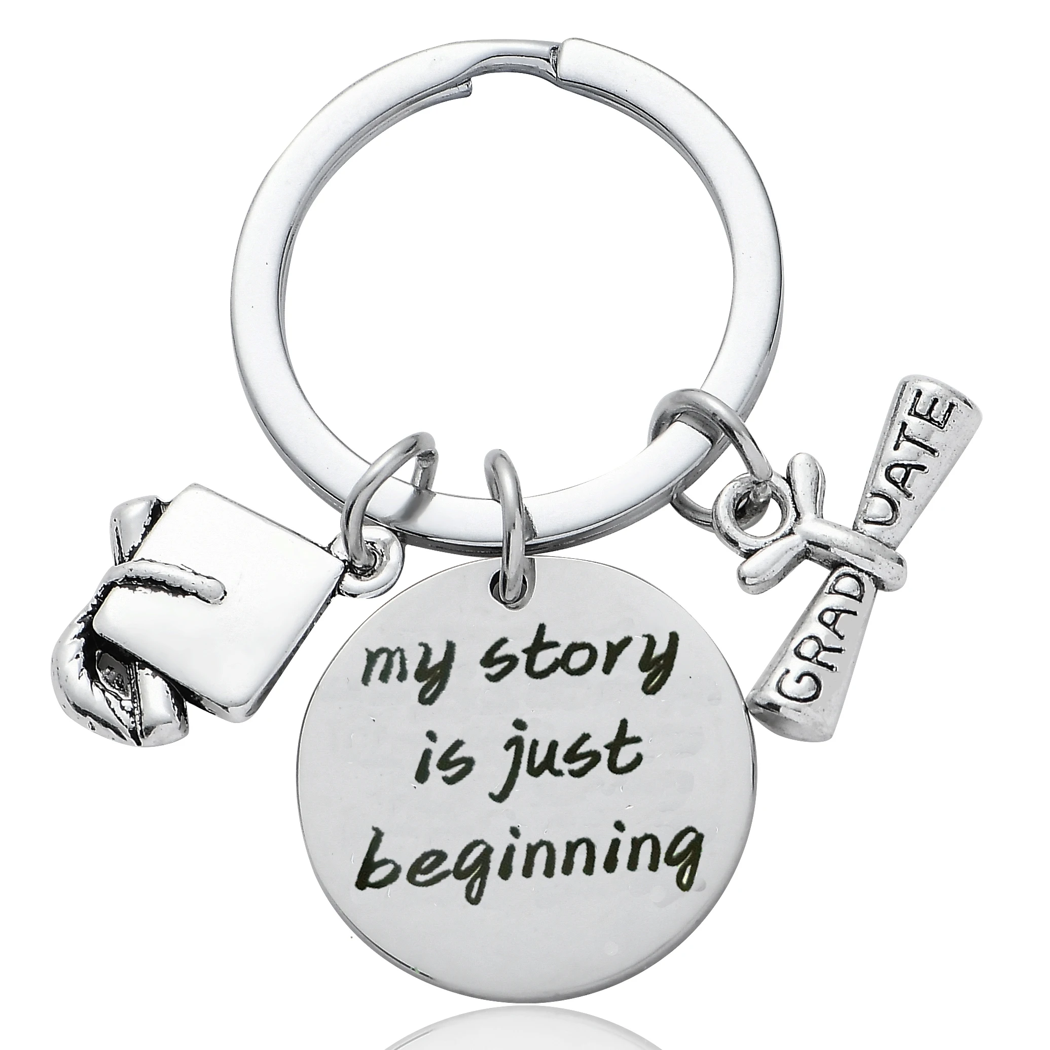 Брелок из нержавеющей стали с надписью My Story Is Just Start 12 шт. | Украшения и аксессуары
