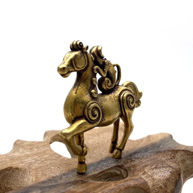 Copper Monkey Horse Statue (6)