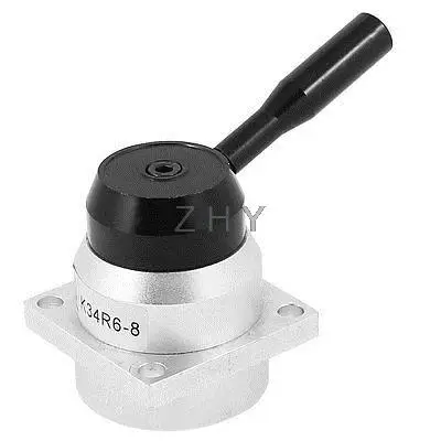 1/4PT 3 позиции 4 Порты Воздушный Ручной пневматический клапан переключения K34R6-8