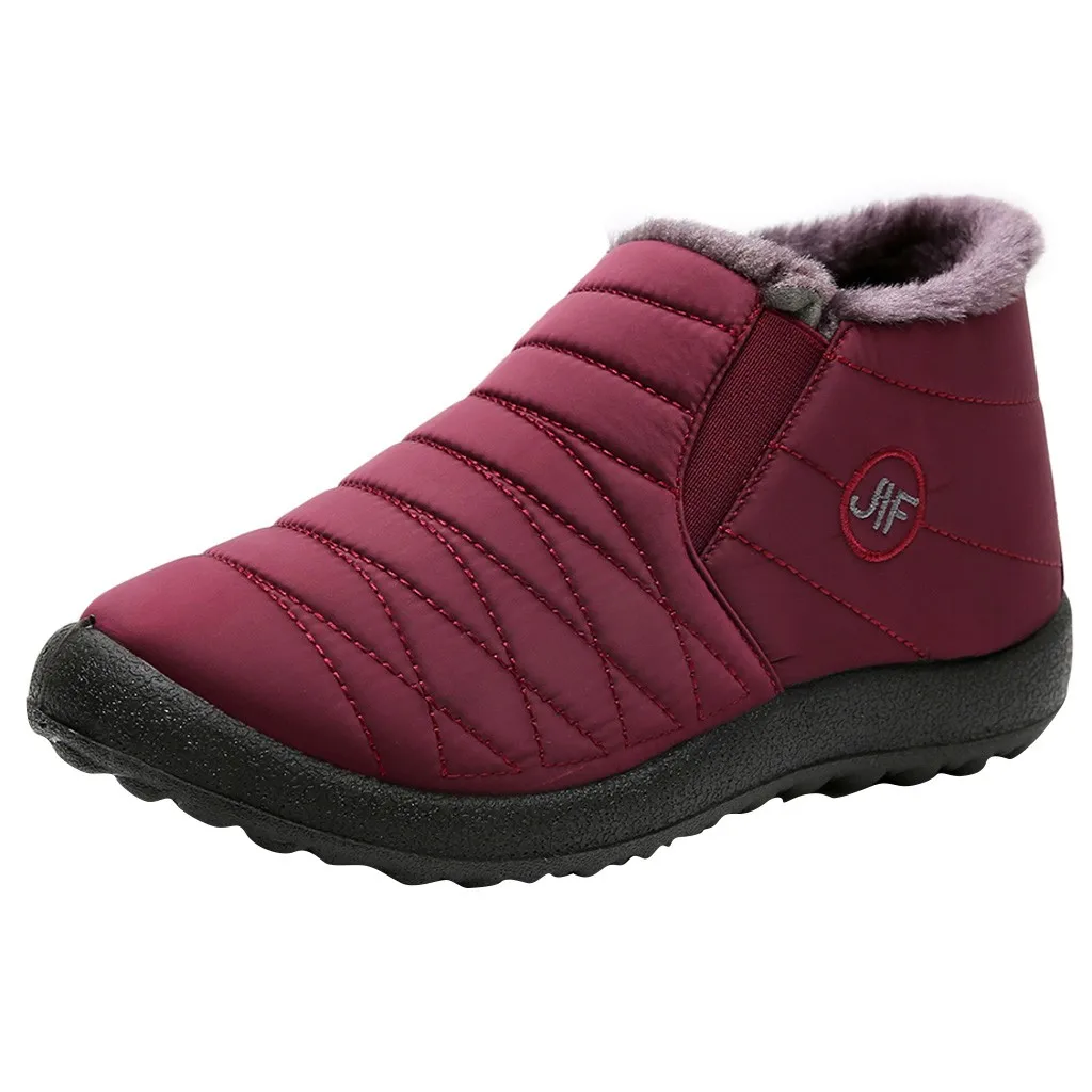 Женские бархатные зимние ботинки для отдыха теплая хлопковая обувь в стиле