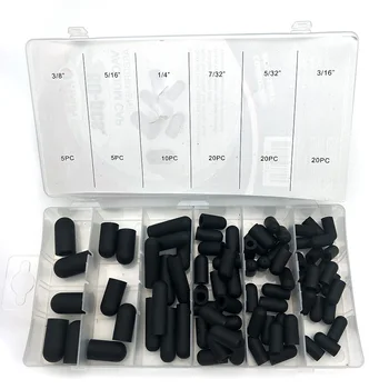 

Rubber Vacuum Cap Assortment kit 3/16"- 3/8"For Carburetor Vacuum Hose Manifold