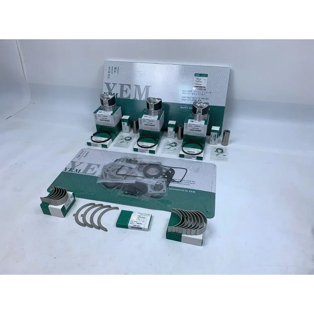 

New Aftermaket Engine Part 3TNB84 Repair Kit With Head Gasket Set Cylinder Bearings Piston Rings For Yanmar
