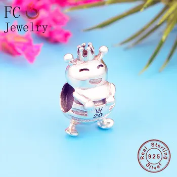 

FC Jewelry Fit Original Brand Charm Bracelet 100% 925 Silver Honey bee Crown 20th Anniversary Bead Making Women Berloque 2020